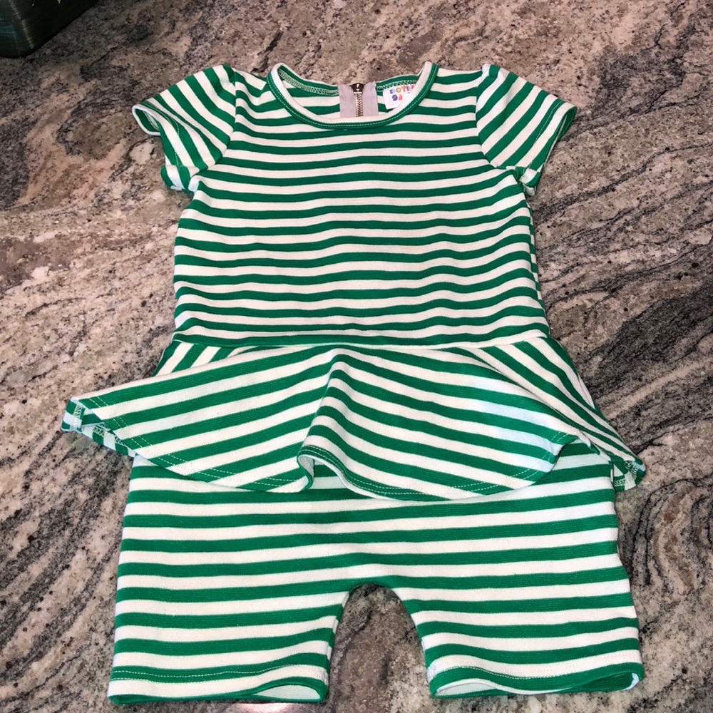 Dot dot smile romper 3/4